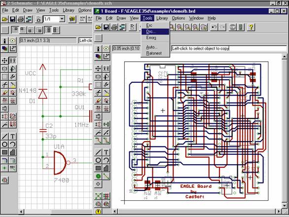 Eagle программа для рисования схем
