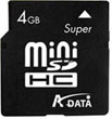 A-Data miniSDHC 4 