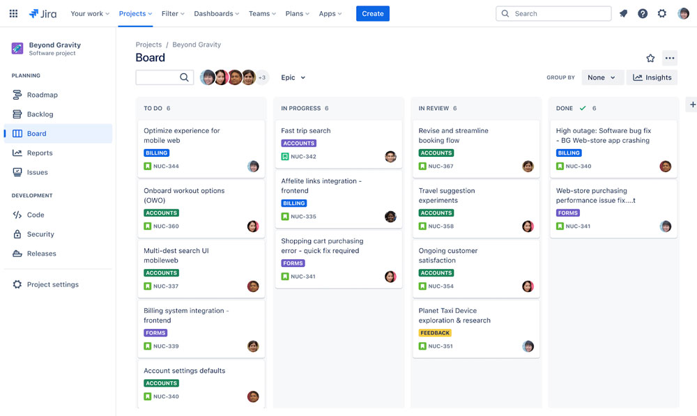 Kanban доска в Jira